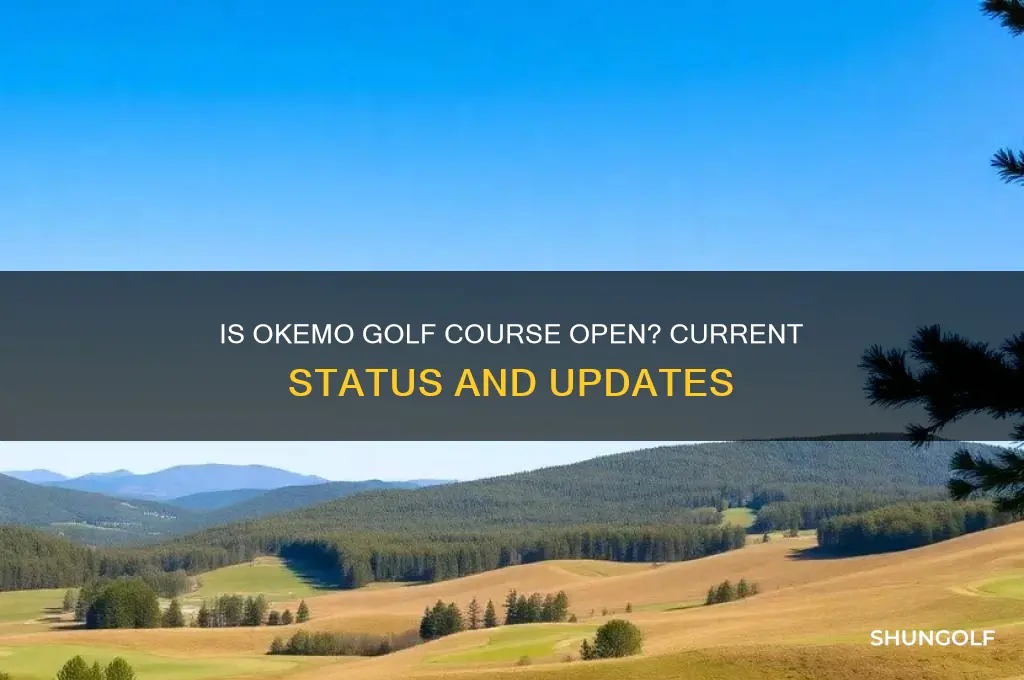 is okemo golf course open
