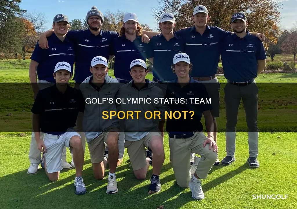 is olympic golf a team sport
