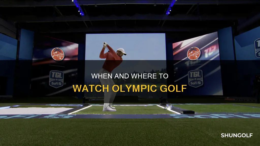 is olympic golf being televised