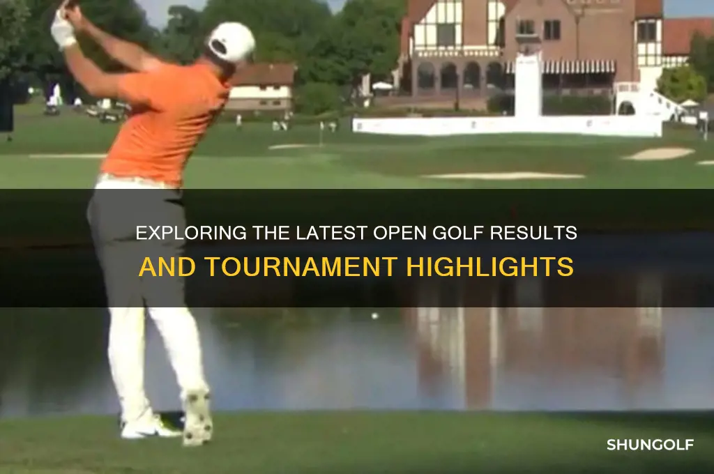 is open golf results