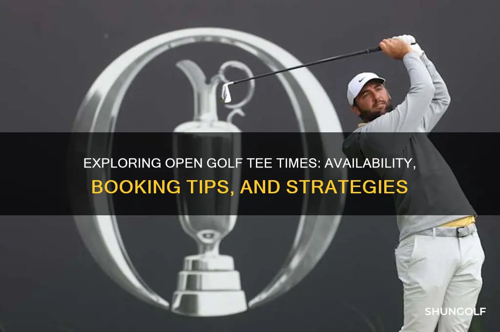 is open golf tee times