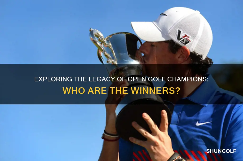 is open golf winners