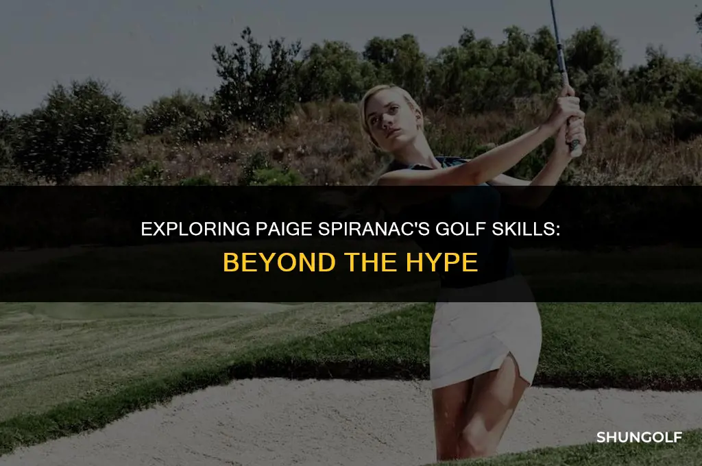 is paige spiranac a good golfer