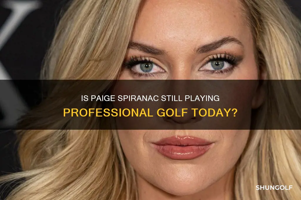 is paige spiranac still a pro golfer