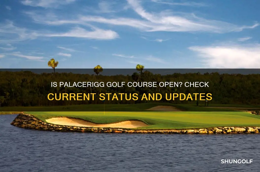 is palacerigg golf course open