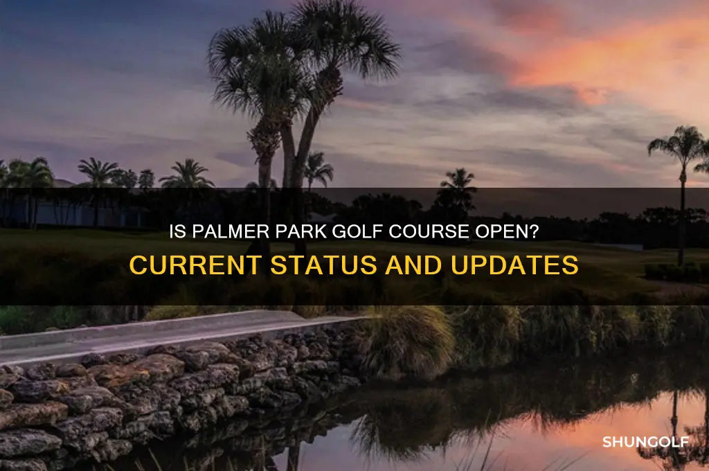 is palmer park golf course open