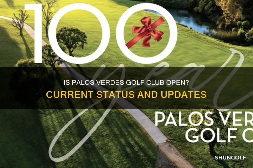 is palos verdes golf club open