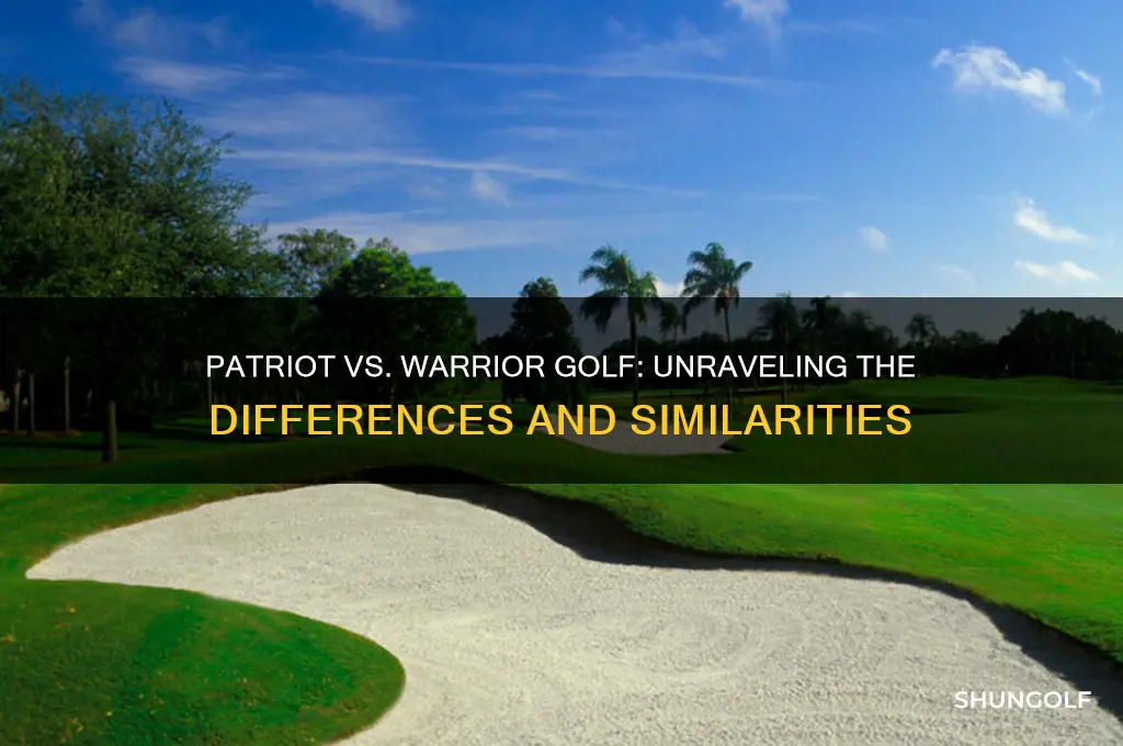 is patriot golf the same as warrior golf