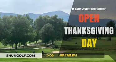 Patty Jewett Golf Course Thanksgiving Day Hours: Open or Closed?