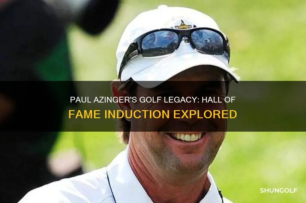 is paul azinger in the golf hall of fame