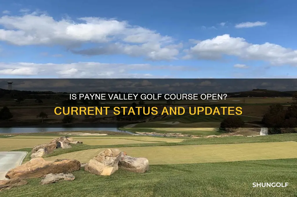 is payne valley golf course open