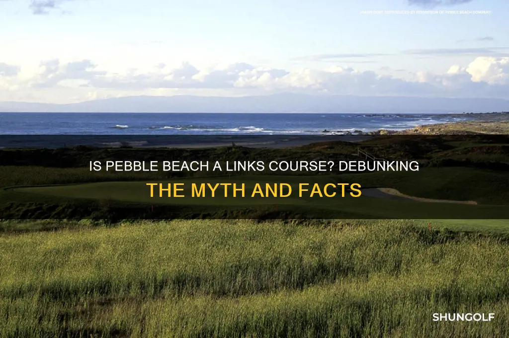 is pebble beach a links golf course