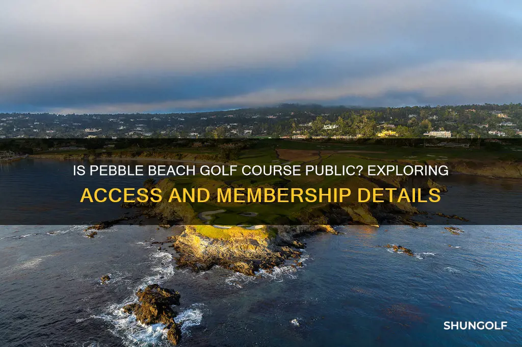 is pebble beach golf course public