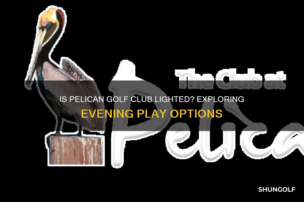 is pelican golf club lighted