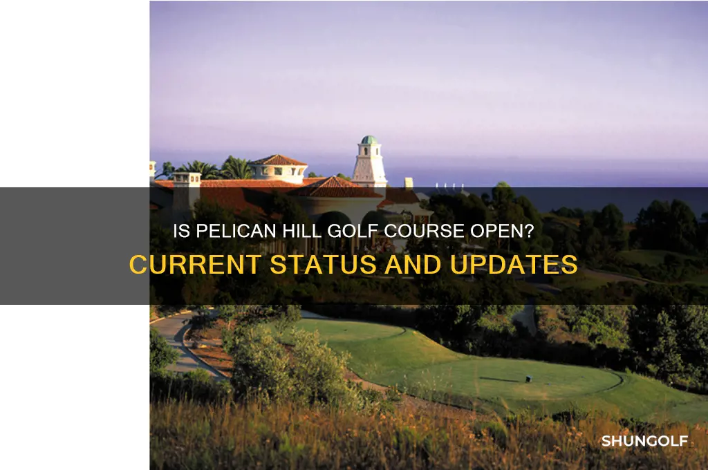 is pelican hill golf course open