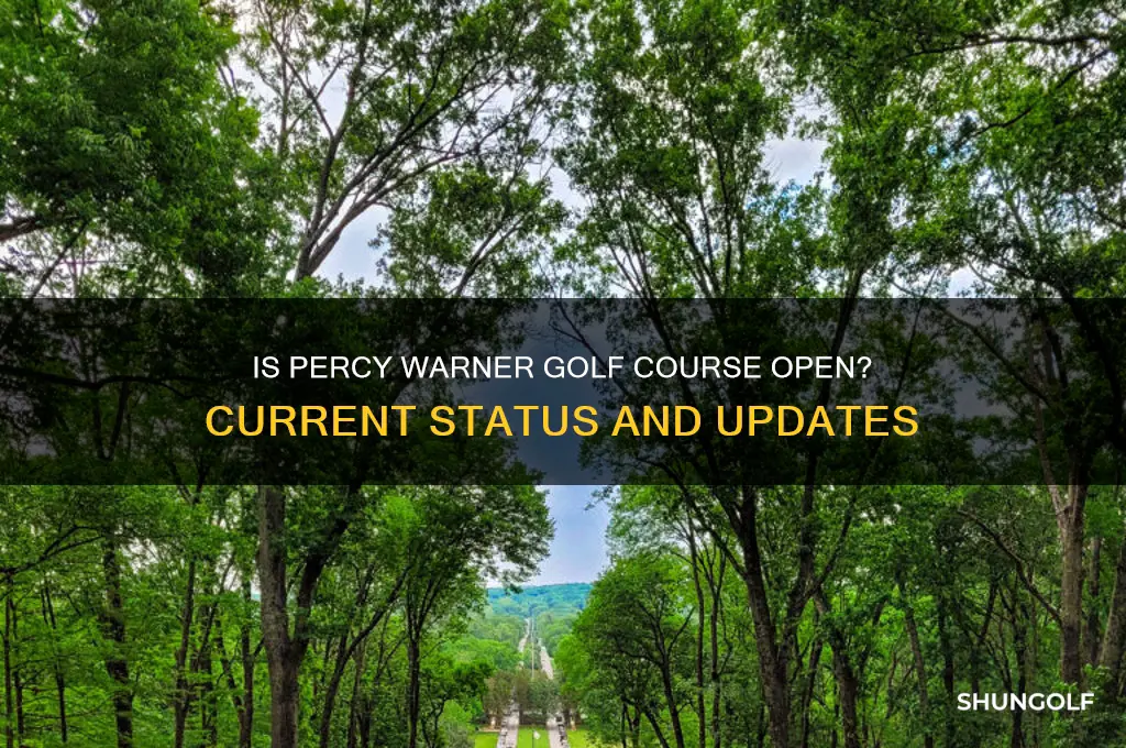 is percy warner golf course open