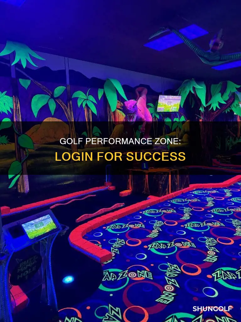 is performance golf zone login