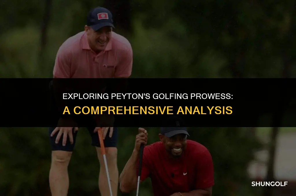 is peyton a good golfer