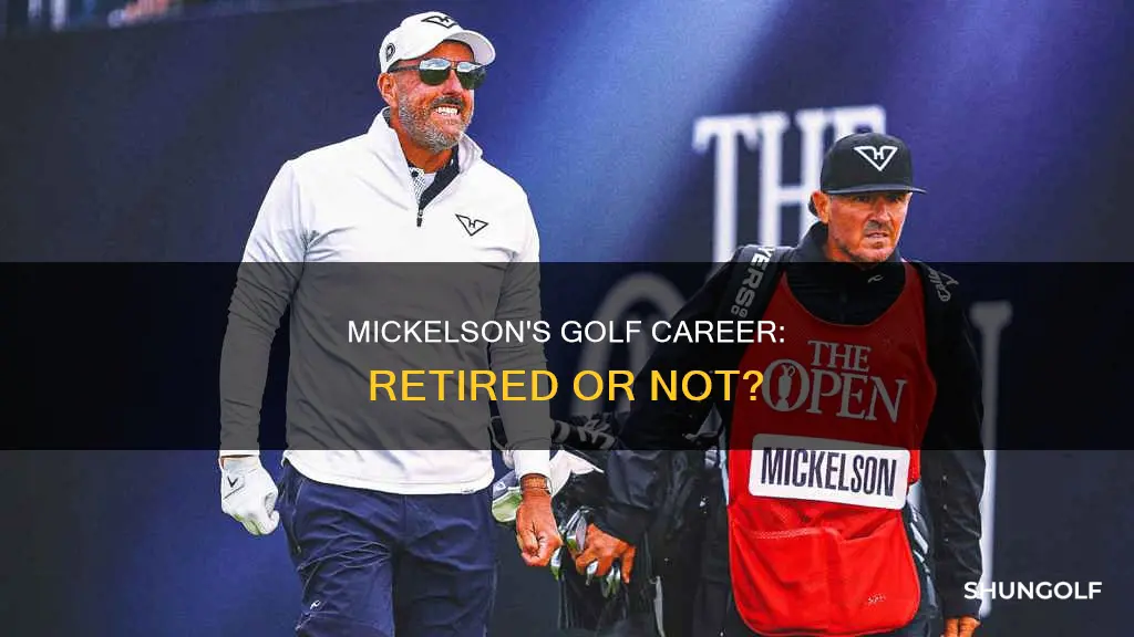 is phil mickelson retired from golf