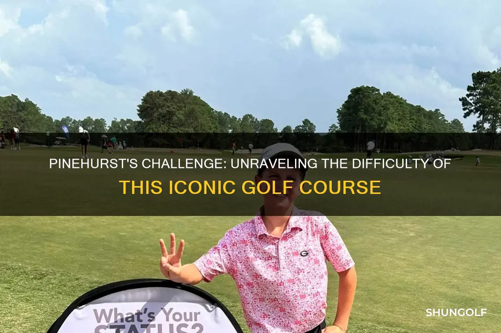 is pinehurst a difficult golf course