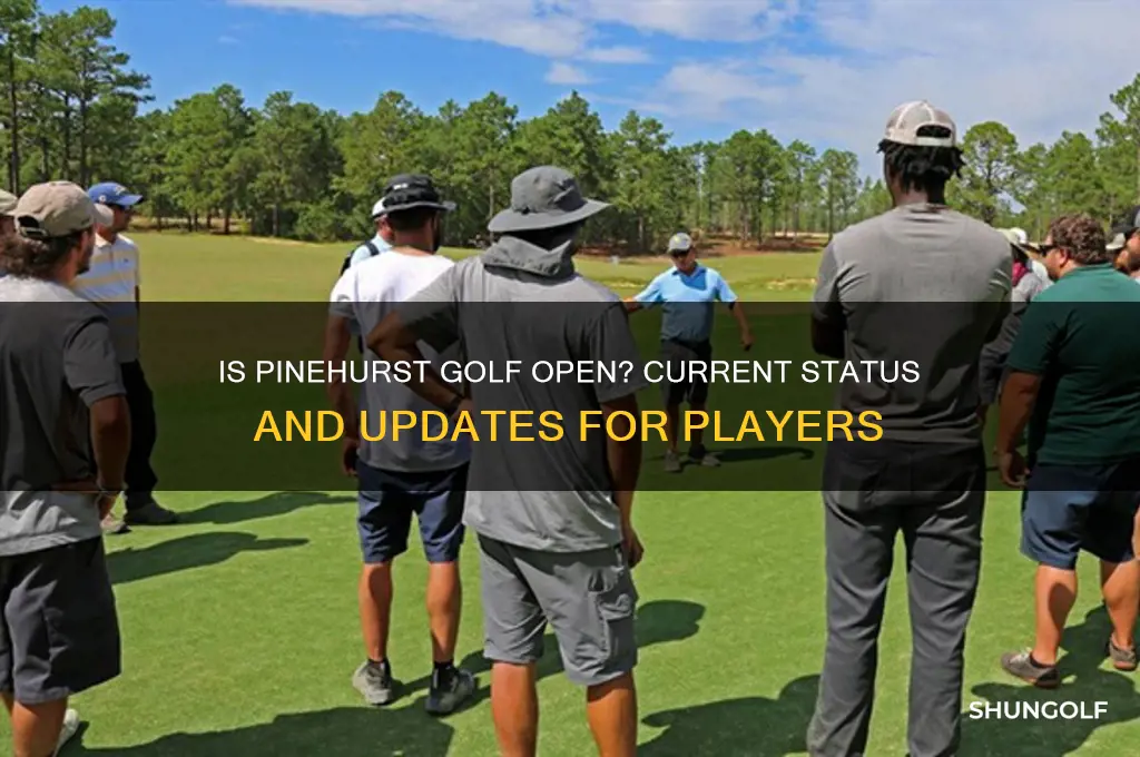 is pinehurst golf open