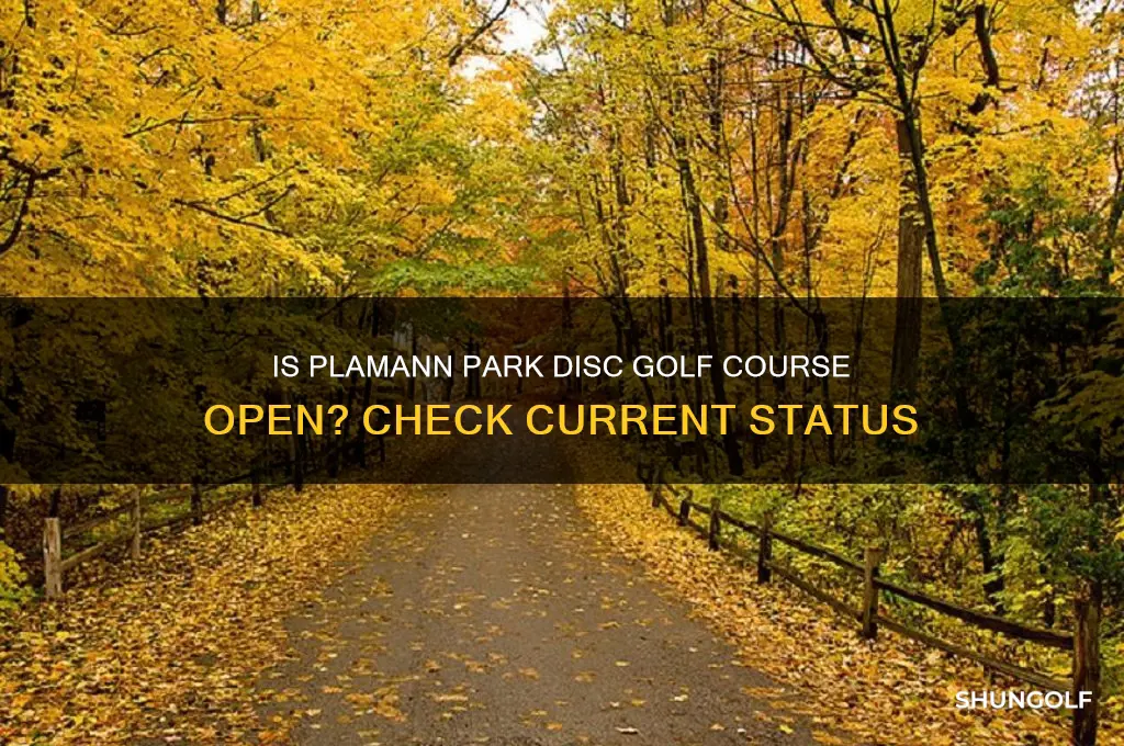 is plamann park disc golf open