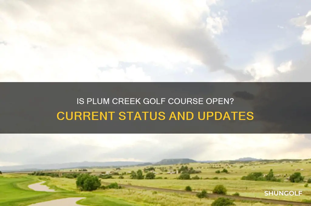 is plum creek golf course open