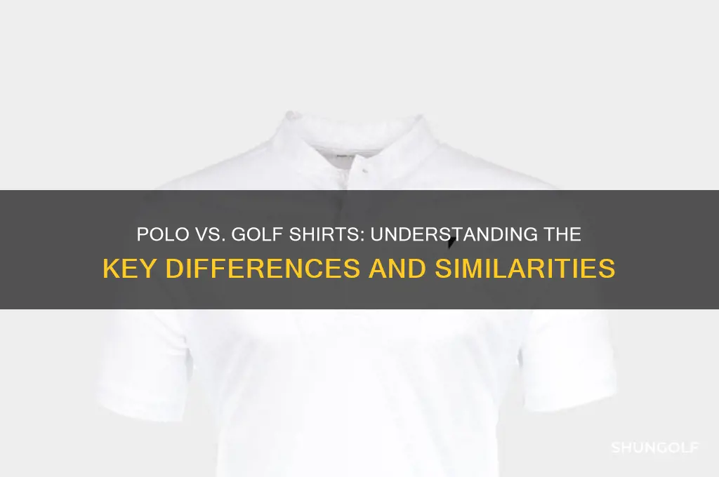 is polo shirt same as golf shirt