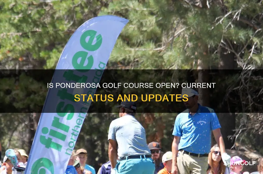is ponderosa golf course open