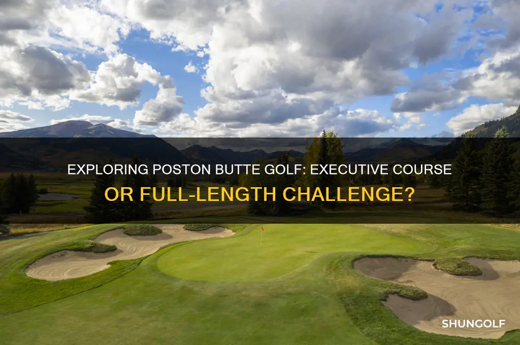 is poston butte golf an executive course