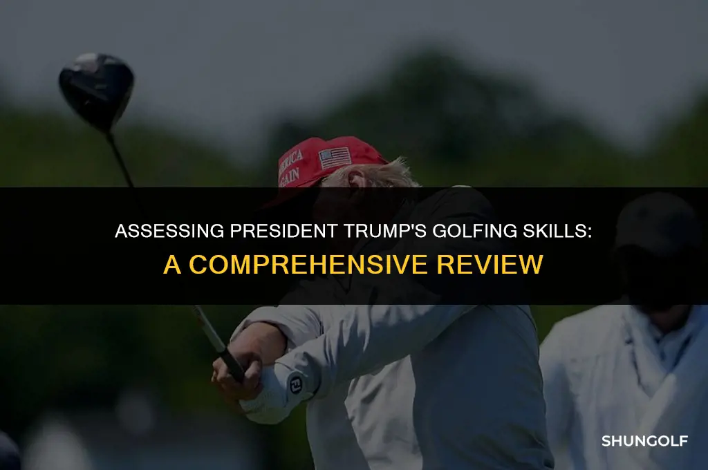 is president trump a good golfer