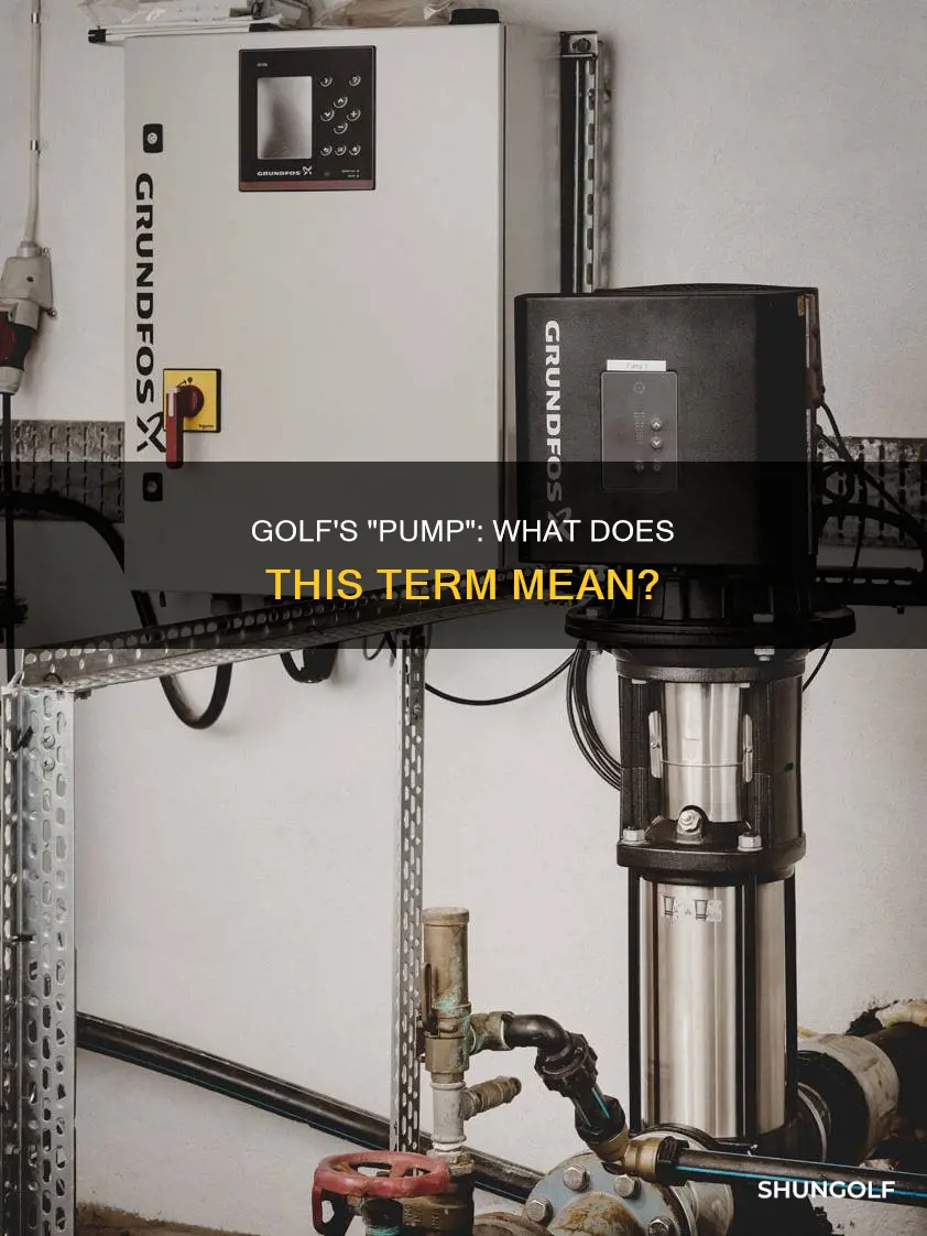 is pump a golf term