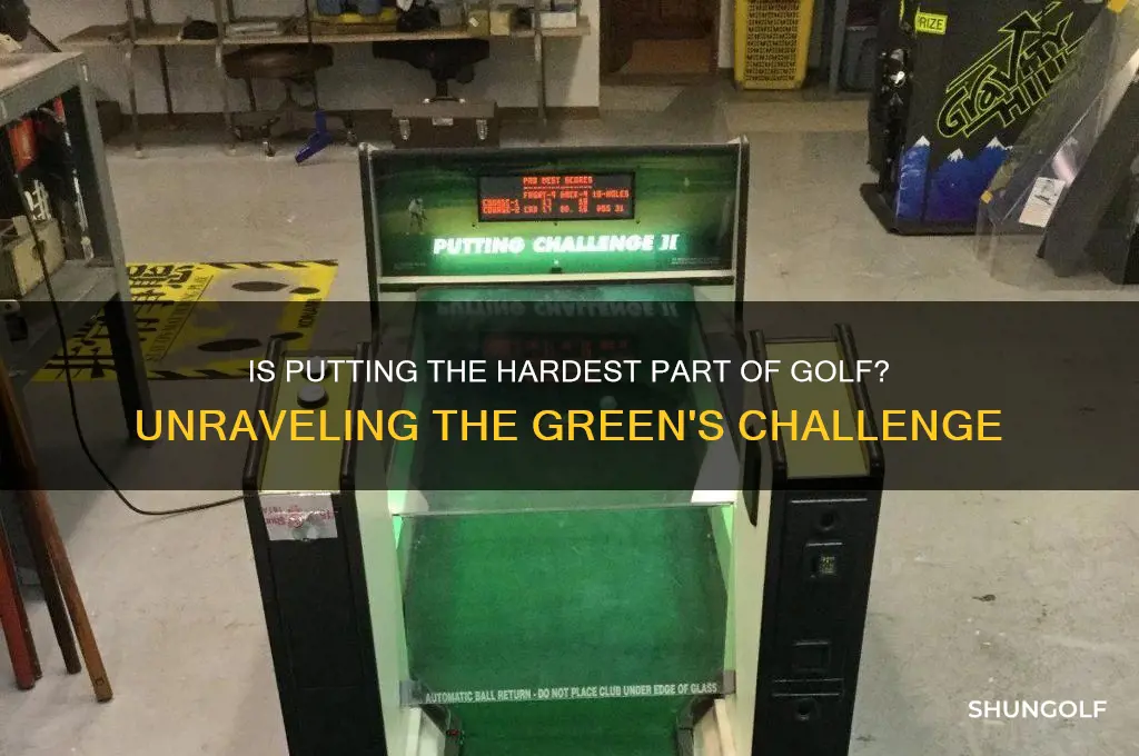 is putting the hardest part of golf