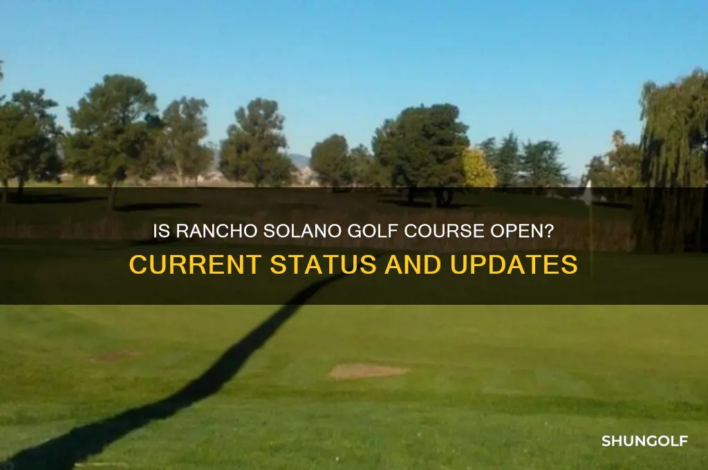 is rancho solano golf course open