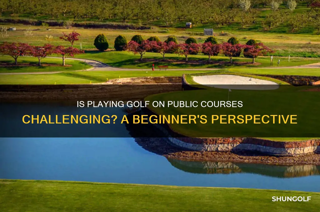is ressle on a public golf course difficult