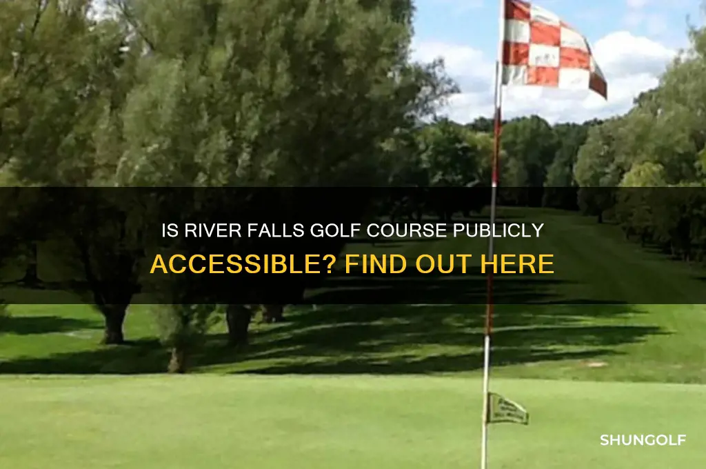 is river falls golf course open to the public