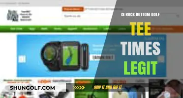 Is Rock Bottom Golf Tee Times Legit? A Comprehensive Review