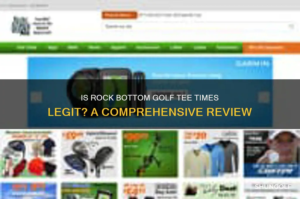 is rock bottom golf tee times legit