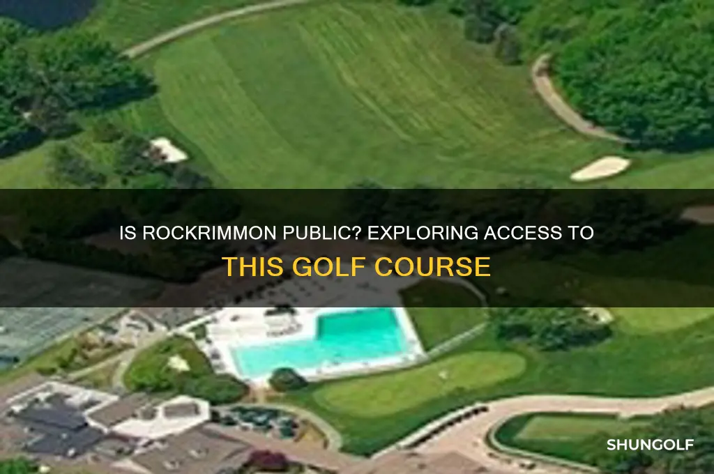is rockrimmon a public golf course