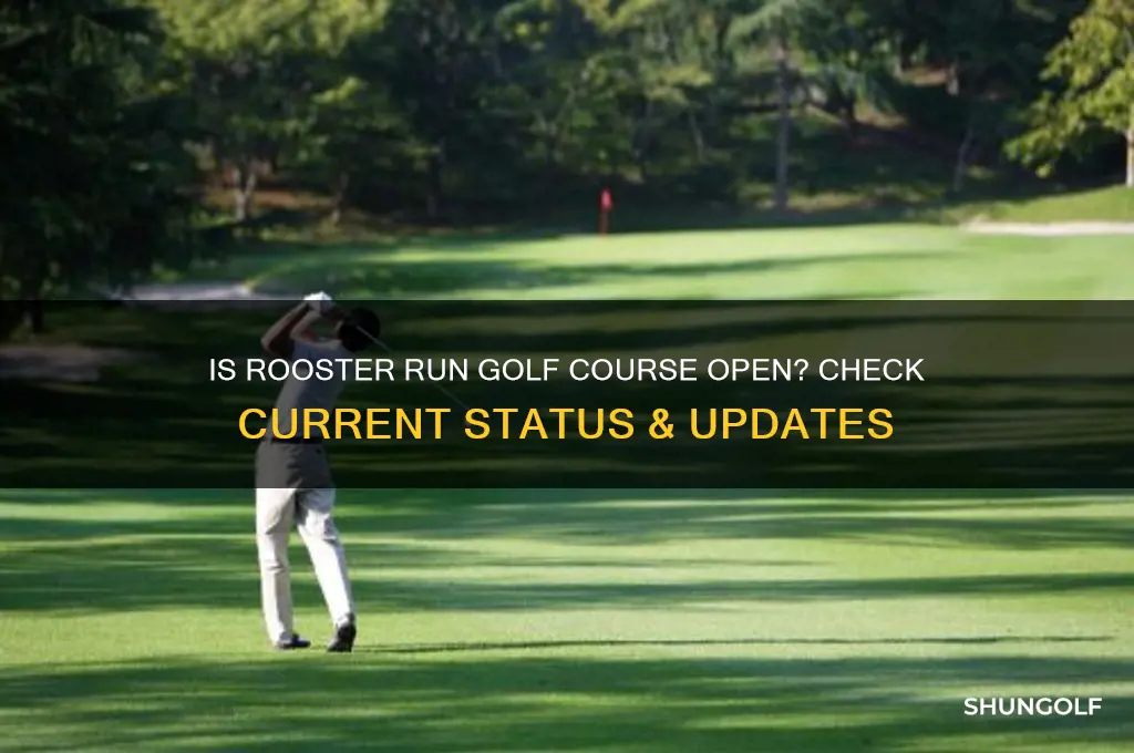 is rooster run golf course open