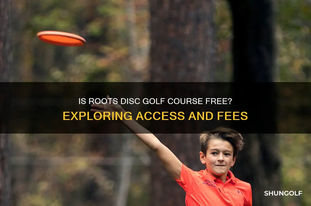is roots disc golf course free