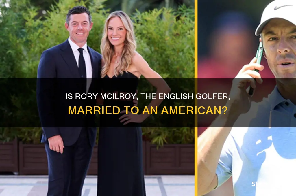 is rory mcilroy english golfer marrdied to an american woman