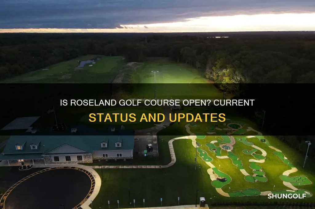 is roseland golf course open