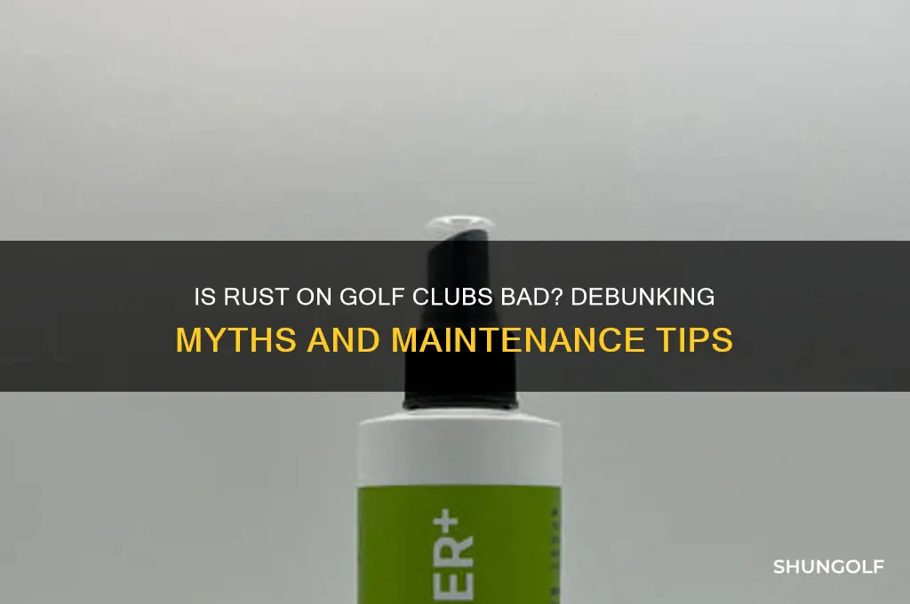 is rust on golf clubs bad