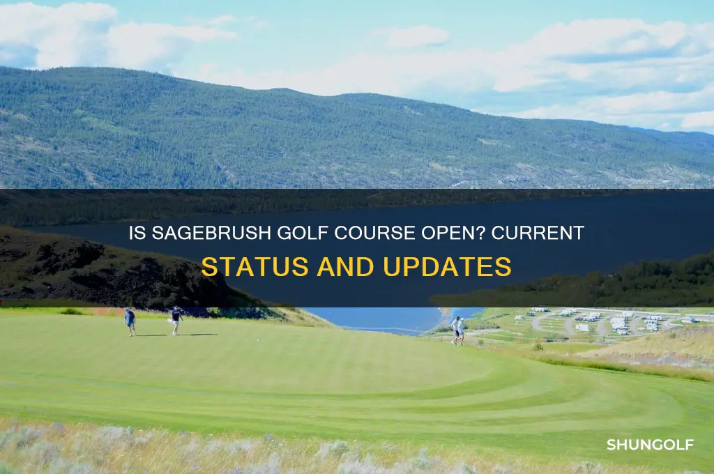 is sagebrush golf course open
