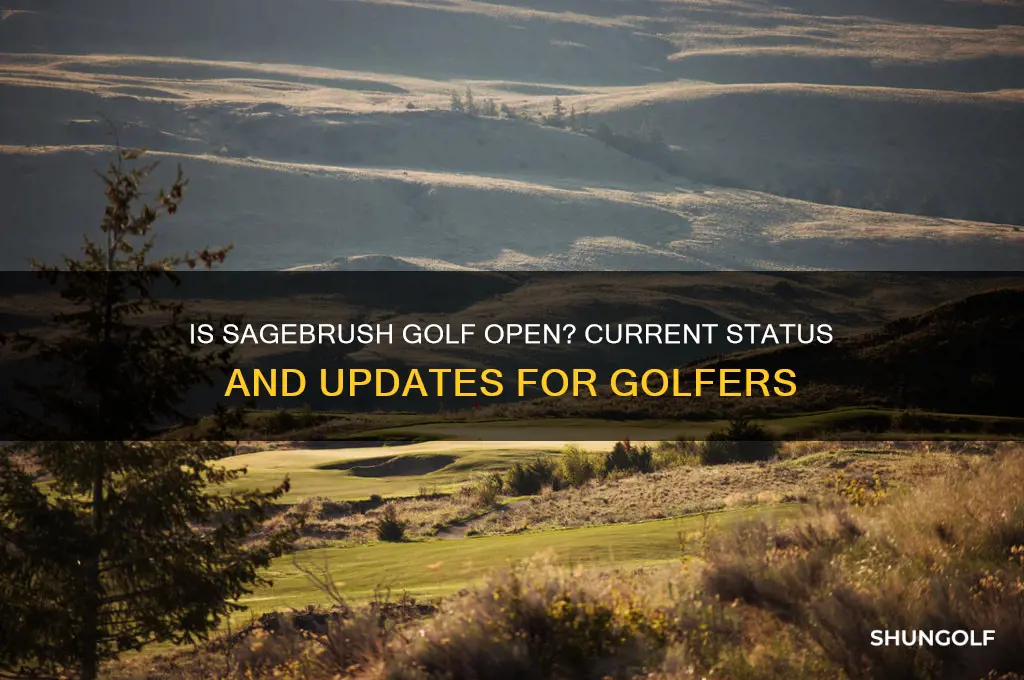 is sagebrush golf open