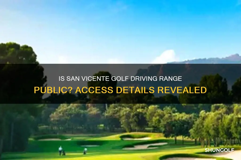 is san vicente golf driving range public