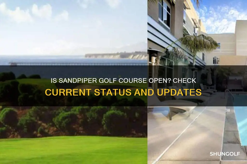 is sandpiper golf course open