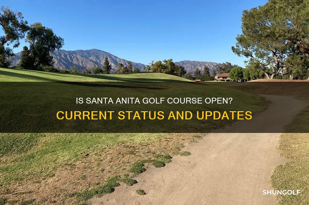 is santa anita golf course open
