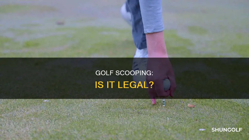 is scooping allowed in golf